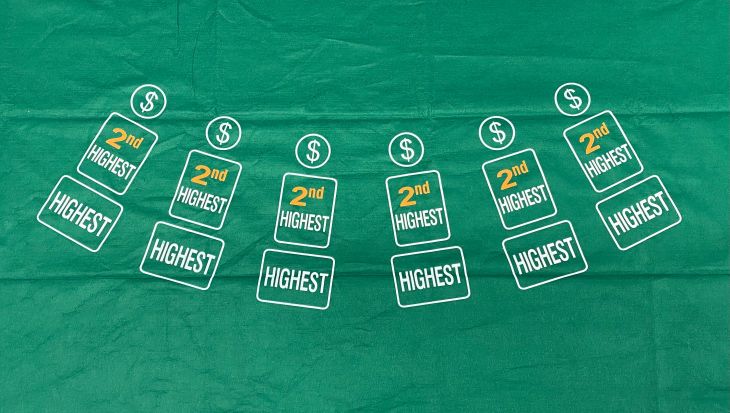 Pai Gow Layout: 3ft x 6, Home-Style (Felt). main image